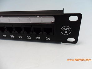 24口超六类非屏蔽网络配线架 构建高效数据中心的基石